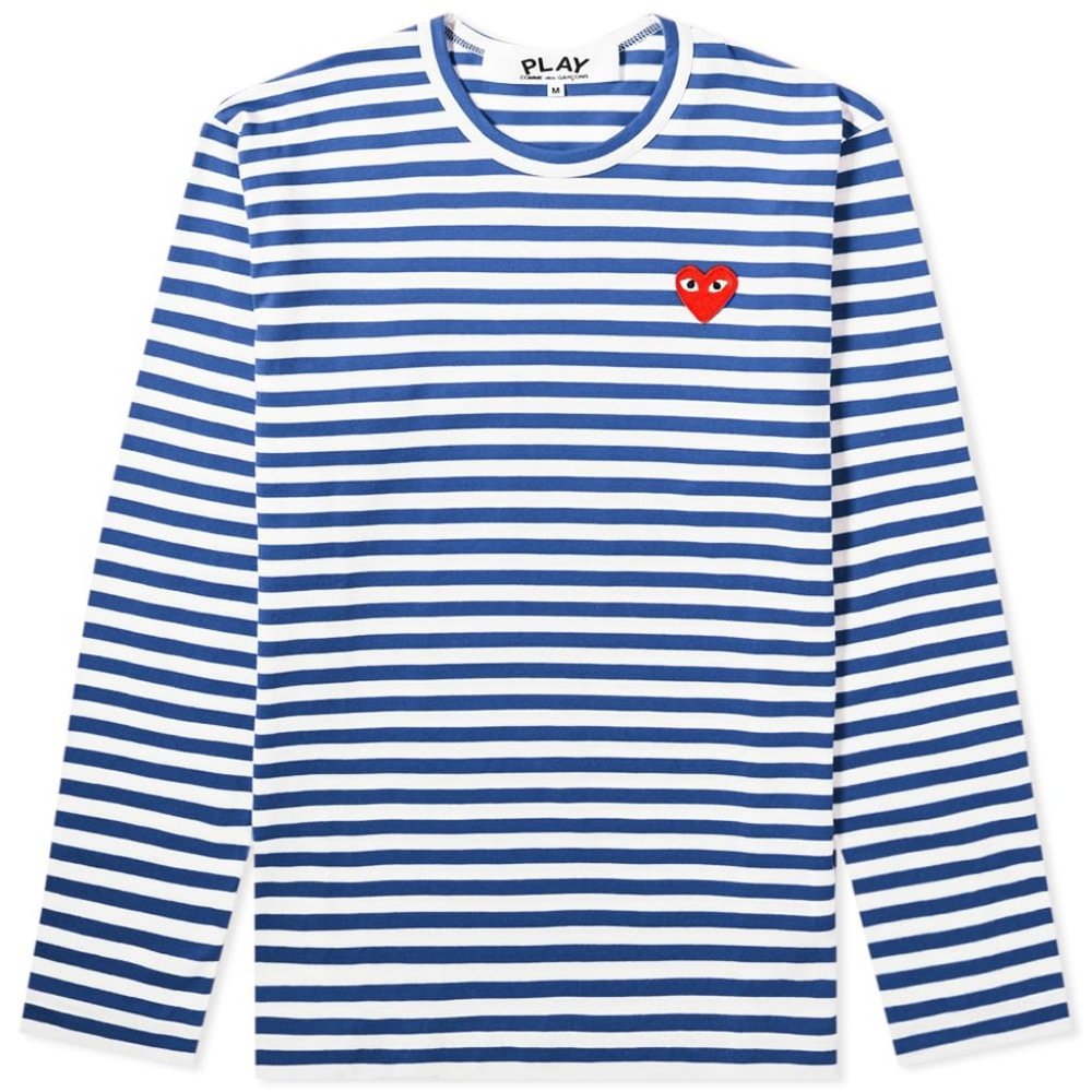 Comme Des Garcons Play L/S Striped Tee - M (USED)